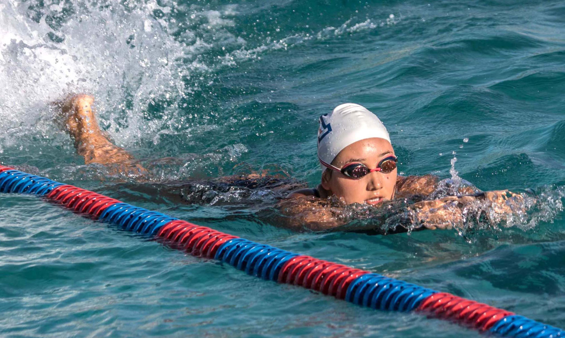 University of Arizona swimmer Sarah Shimomura